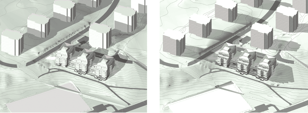 21 mars klockan 09 och klockan 12. Bild: Lindberg Stenberg Arkitekter.