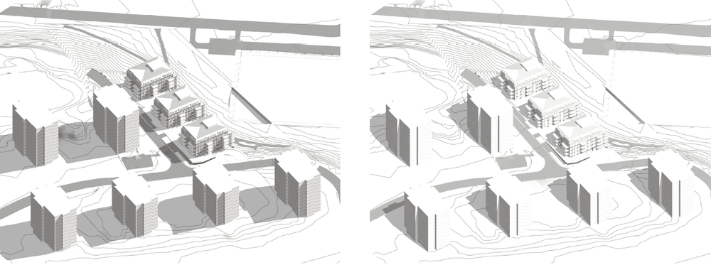 21 juni klockan 09 och klockan 12. Bild: Lindberg Stenberg Arkitekter.