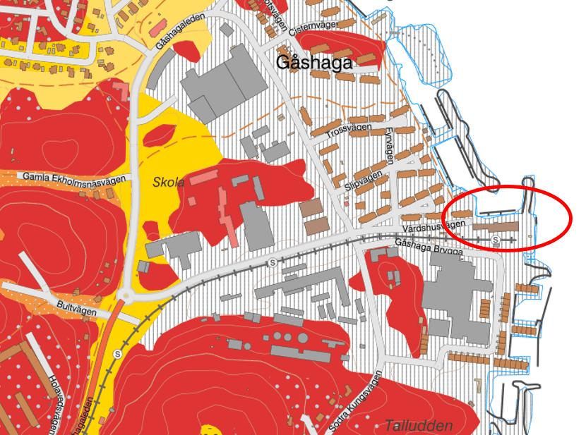 Jordartskarta. Bild: SGU (Sveriges geologiska undersökning)