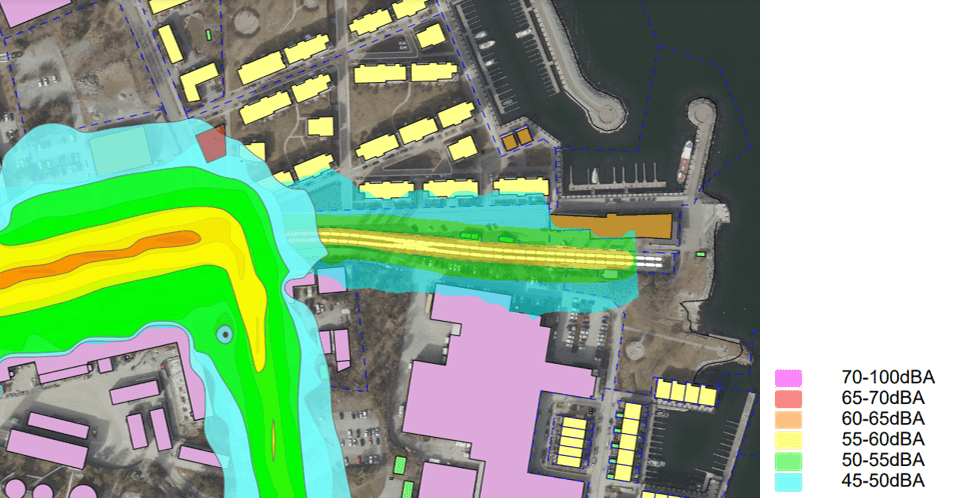 Buller från Värdshusvägen och Lidingöbanan. 